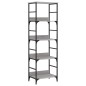 vidaXL Estantería de madera de ingeniería gris Sonoma 50x33x153 cm vidaXL Estantería de madera de ingeniería gris Sonoma 50x33x153 cm