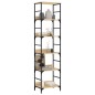 vidaXL Estantería de madera ingeniería roble Sonoma 50x33x188,5 cm vidaXL Estantería de madera ingeniería roble Sonoma 50x33x188,5 cm