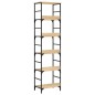 vidaXL Estantería de madera ingeniería roble Sonoma 50x33x188,5 cm vidaXL Estantería de madera ingeniería roble Sonoma 50x33x188,5 cm