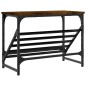 vidaXL Mueble zapatero madera de ingeniería roble ahumado 60x30x45 cm vidaXL Mueble zapatero madera de ingeniería roble ahumado 60x30x45 cm