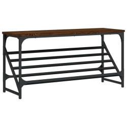 vidaXL Mueble zapatero madera de ingeniería marrón roble 90x30x45 cm
