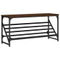 vidaXL Mueble zapatero madera de ingeniería marrón roble 90x30x45 cm vidaXL Mueble zapatero madera de ingeniería marrón roble 90x30x45 cm