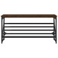 vidaXL Mueble zapatero madera de ingeniería marrón roble 90x30x45 cm vidaXL Mueble zapatero madera de ingeniería marrón roble 90x30x45 cm