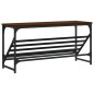 vidaXL Mueble zapatero madera de ingeniería marrón roble 90x30x45 cm vidaXL Mueble zapatero madera de ingeniería marrón roble 90x30x45 cm