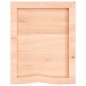 vidaXL Encimera de baño madera maciza sin tratar 40x50x(2-4) cm vidaXL Encimera de baño madera maciza sin tratar 40x50x(2-4) cm