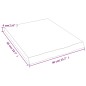 vidaXL Encimera de baño madera maciza sin tratar 40x50x(2-4) cm vidaXL Encimera de baño madera maciza sin tratar 40x50x(2-4) cm