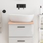 vidaXL Encimera de baño madera maciza sin tratar 40x60x2 cm vidaXL Encimera de baño madera maciza sin tratar 40x60x2 cm