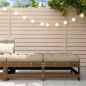 vidaXL Taburetes de jardín con cojines 2 uds madera pino marrón miel vidaXL Taburetes de jardín con cojines 2 uds madera pino marrón miel