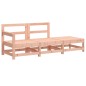 vidaXL Juego de sofás de jardín 3 pzas y cojines madera abeto Douglas vidaXL Juego de sofás de jardín 3 pzas y cojines madera abeto Douglas