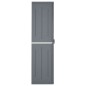 vidaXL Armario de almacenaje para jardín PP ratán gris 65x45x172 cm vidaXL Armario de almacenaje para jardín PP ratán gris 65x45x172 cm