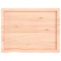 vidaXL Encimera de baño madera maciza sin tratar 80x60x(2-6) cm vidaXL Encimera de baño madera maciza sin tratar 80x60x(2-6) cm