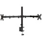 vidaXL Soporte para monitor doble acero negro VESA 75/100 mm vidaXL Soporte para monitor doble acero negro VESA 75/100 mm