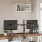 vidaXL Soporte para monitor doble acero negro VESA 75/100 mm vidaXL Soporte para monitor doble acero negro VESA 75/100 mm