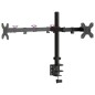 vidaXL Soporte para monitor doble acero negro VESA 75/100 mm vidaXL Soporte para monitor doble acero negro VESA 75/100 mm