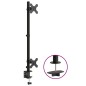 vidaXL Soporte para monitor doble acero negro VESA 75/100 mm vidaXL Soporte para monitor doble acero negro VESA 75/100 mm