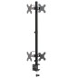 vidaXL Soporte para monitor doble acero negro VESA 75/100 mm vidaXL Soporte para monitor doble acero negro VESA 75/100 mm