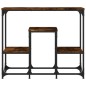 vidaXL Mesa consola madera de ingeniería roble ahumado 89,5x28x76 cm vidaXL Mesa consola madera de ingeniería roble ahumado 89,5x28x76 cm