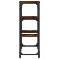 vidaXL Mesa consola madera de ingeniería roble ahumado 89,5x28x76 cm vidaXL Mesa consola madera de ingeniería roble ahumado 89,5x28x76 cm
