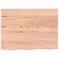 vidaXL Encimera baño madera maciza tratada marrón claro 80x60x(2-6) cm vidaXL Encimera baño madera maciza tratada marrón claro 80x60x(2-6) cm