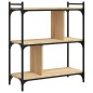 vidaXL Librería 3 estantes madera ingeniería roble Sonoma 76x32x88 cm vidaXL Librería 3 estantes madera ingeniería roble Sonoma 76x32x88 cm