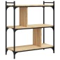 vidaXL Librería 3 estantes madera ingeniería roble Sonoma 76x32x88 cm vidaXL Librería 3 estantes madera ingeniería roble Sonoma 76x32x88 cm