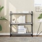 vidaXL Librería 3 estantes madera ingeniería gris Sonoma 76x32x88 cm vidaXL Librería 3 estantes madera ingeniería gris Sonoma 76x32x88 cm