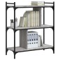 vidaXL Librería 3 estantes madera ingeniería gris Sonoma 76x32x88 cm vidaXL Librería 3 estantes madera ingeniería gris Sonoma 76x32x88 cm
