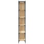vidaXL Librería 6 estantes madera ingeniería roble Sonoma 76x32x192 cm