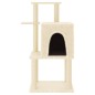 vidaXL Rascador para gatos con postes de sisal color crema 97 cm vidaXL Rascador para gatos con postes de sisal color crema 97 cm