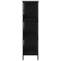 vidaXL Estantería de madera de ingeniería negra 78,5x33x117,5 cm vidaXL Estantería de madera de ingeniería negra 78,5x33x117,5 cm