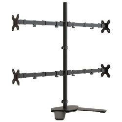 vidaXL Soporte para monitor acero negro VESA 75/100 mm