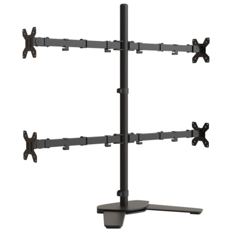 vidaXL Soporte para monitor acero negro VESA 75/100 mm