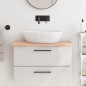 vidaXL Encimera de baño madera maciza sin tratar 80x40x(2-4) cm vidaXL Encimera de baño madera maciza sin tratar 80x40x(2-4) cm