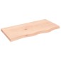 vidaXL Encimera de baño madera maciza sin tratar 80x40x(2-4) cm vidaXL Encimera de baño madera maciza sin tratar 80x40x(2-4) cm