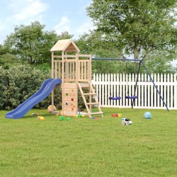 vidaXL Parque infantil de exterior madera maciza de pino