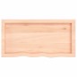 vidaXL Encimera de baño madera maciza sin tratar 80x40x(2-4) cm vidaXL Encimera de baño madera maciza sin tratar 80x40x(2-4) cm