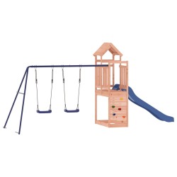 vidaXL Parque infantil de exterior madera maciza Douglas