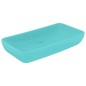 vidaXL Lavabo rectangular de lujo cerámica verde claro mate 71x38 cm vidaXL Lavabo rectangular de lujo cerámica verde claro mate 71x38 cm