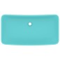 vidaXL Lavabo rectangular de lujo cerámica verde claro mate 71x38 cm vidaXL Lavabo rectangular de lujo cerámica verde claro mate 71x38 cm
