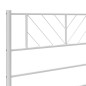 vidaXL Estructura de cama de metal con cabecero blanco 90x190 cm vidaXL Estructura de cama de metal con cabecero blanco 90x190 cm