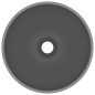 vidaXL Lavabo de lujo redondo cerámica gris oscuro mate 32,5x14 cm vidaXL Lavabo de lujo redondo cerámica gris oscuro mate 32,5x14 cm