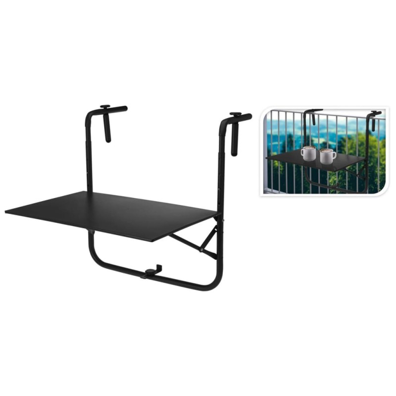 ProGarden Mesa de balcón gris oscuro mate ProGarden Mesa de balcón gris oscuro mate
