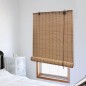 vidaXL Persiana enrollable de bambú marrón 100x220 cm vidaXL Persiana enrollable de bambú marrón 100x220 cm