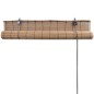 vidaXL Persiana enrollable de bambú marrón 100x220 cm vidaXL Persiana enrollable de bambú marrón 100x220 cm