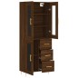 vidaXL Aparador alto madera contrachapada marrón roble 69,5x34x180 cm vidaXL Aparador alto madera contrachapada marrón roble 69,5x34x180 cm