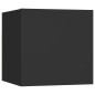 vidaXL Mesita de noche madera de ingeniería negra 30,5x30x30 cm vidaXL Mesita de noche madera de ingeniería negra 30,5x30x30 cm