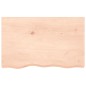 vidaXL Encimera de baño madera maciza sin tratar 80x50x2 cm vidaXL Encimera de baño madera maciza sin tratar 80x50x2 cm