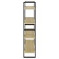 vidaXL Estantería de 4 niveles contrachapada roble Sonoma 100x30x140cm vidaXL Estantería de 4 niveles contrachapada roble Sonoma 100x30x140cm