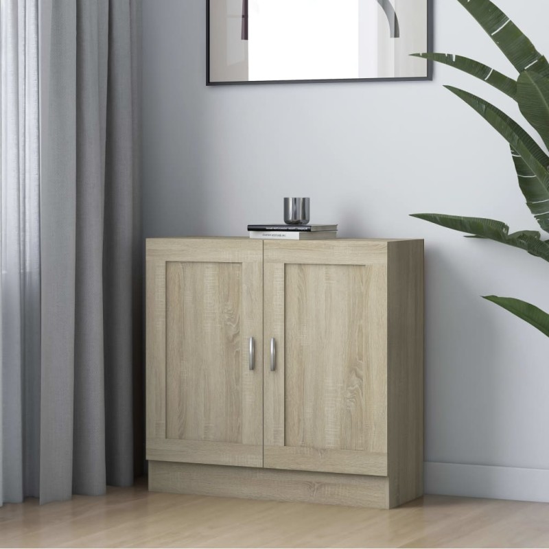 vidaXL Armario libros madera contrachapada color roble 82,5x30,5x80 cm