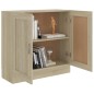 vidaXL Armario libros madera contrachapada color roble 82,5x30,5x80 cm